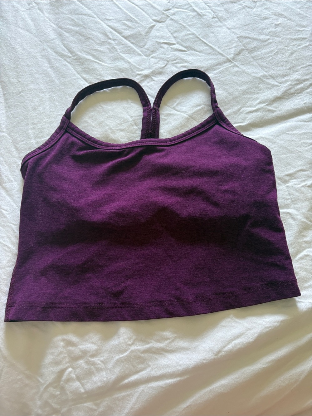 Beyond Yoga Deep Purple Seamless Racerback Bralette